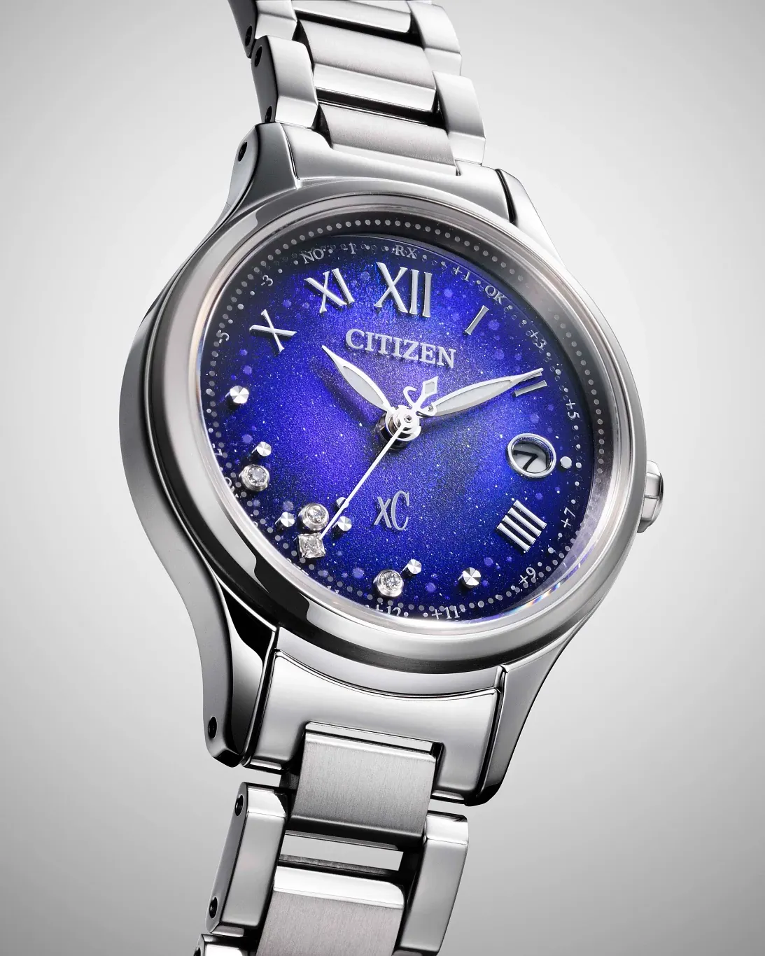 Citizen xC Blue Dial Super Titanium with Platinum DLC Coating
